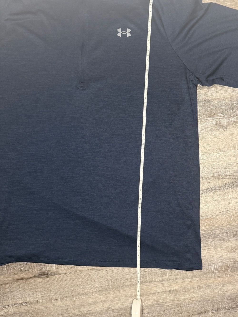 Under Armour Men’s Navy Quarter-Zip Performance Long Sleeve Shirt - Picture 11 of 14